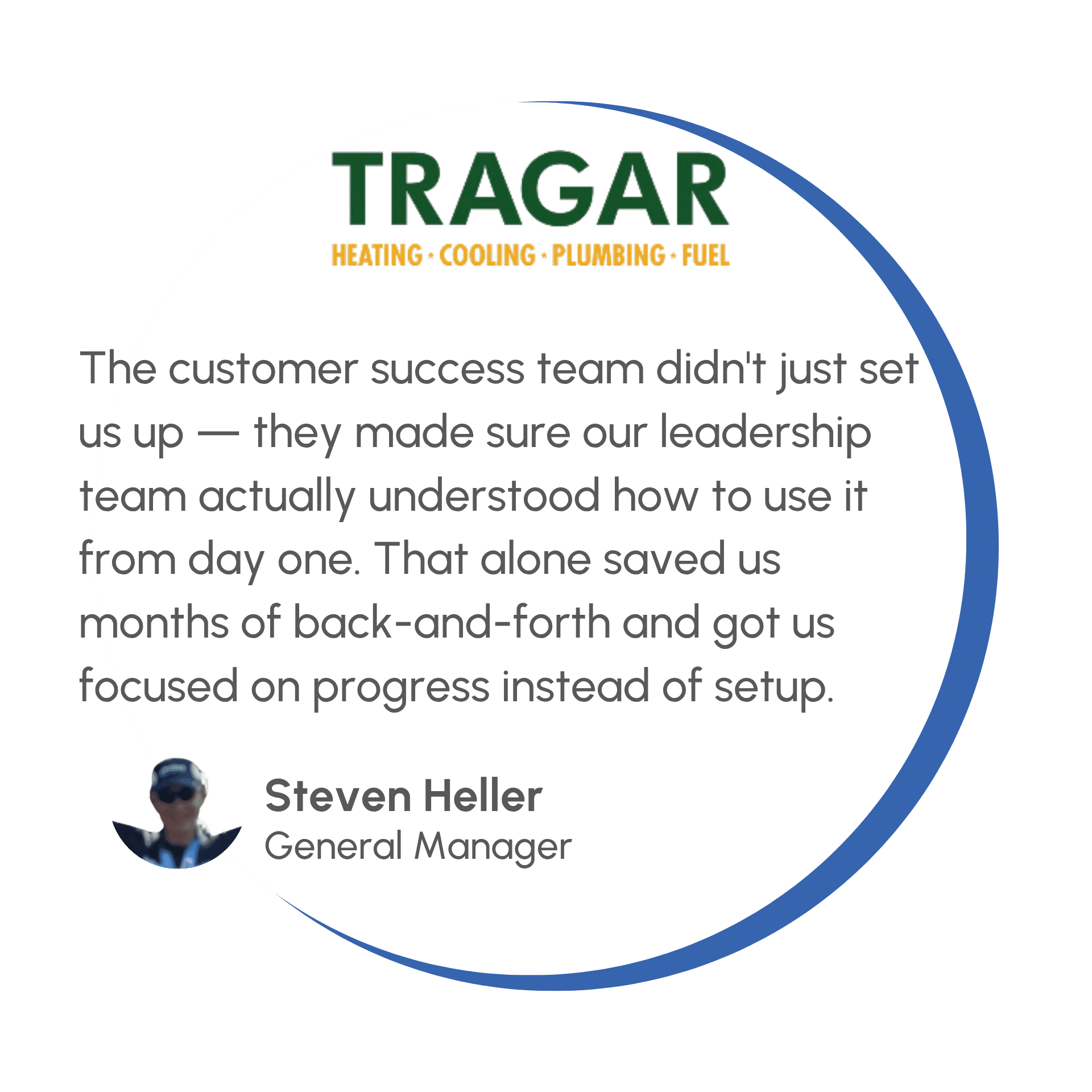 Tragar service testimonial